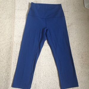 Lululemon Align Crop, rugged blue size 4